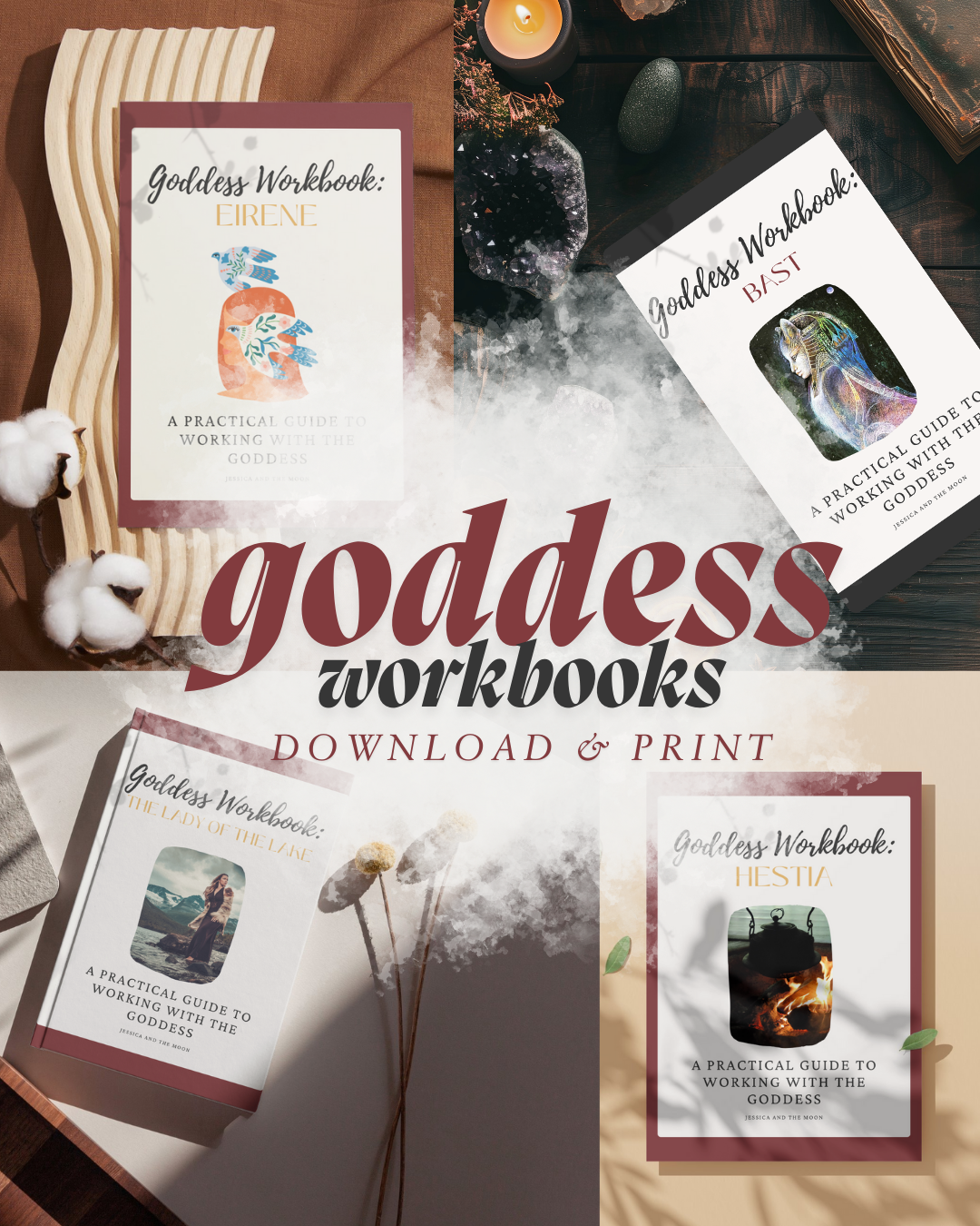 Goddess Workbooks — Free PDF Downloads to Support You in Working with a Goddess Through the Moon Cycle