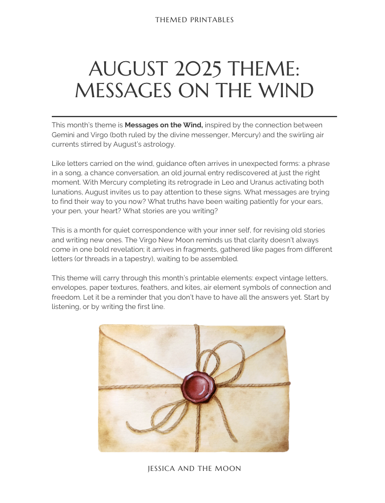 Monthly Journal Toolkit and Themed Printables