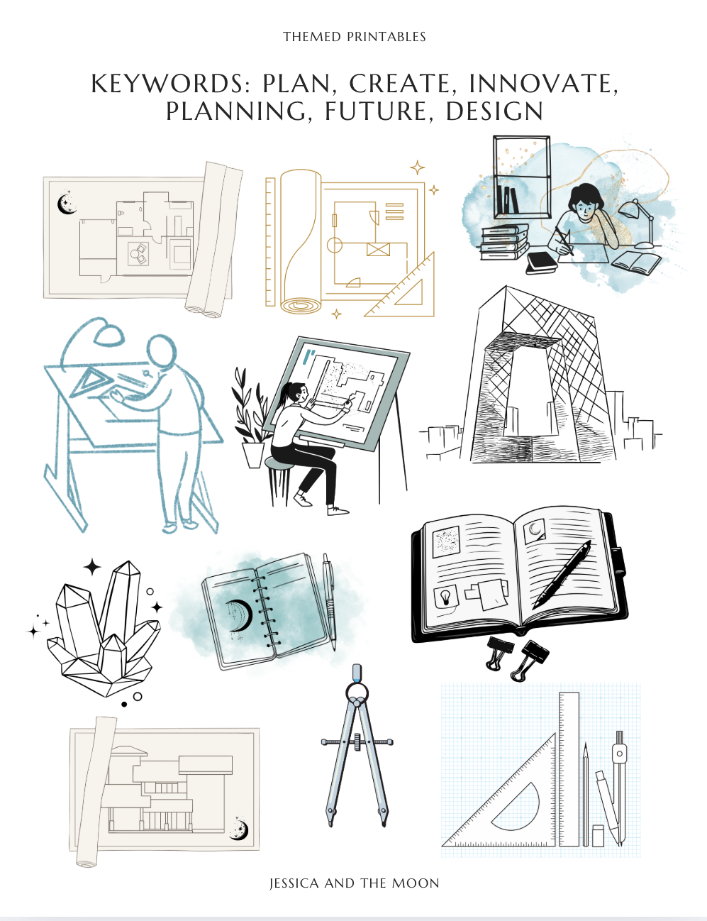 Monthly Journal Toolkit and Themed Printables