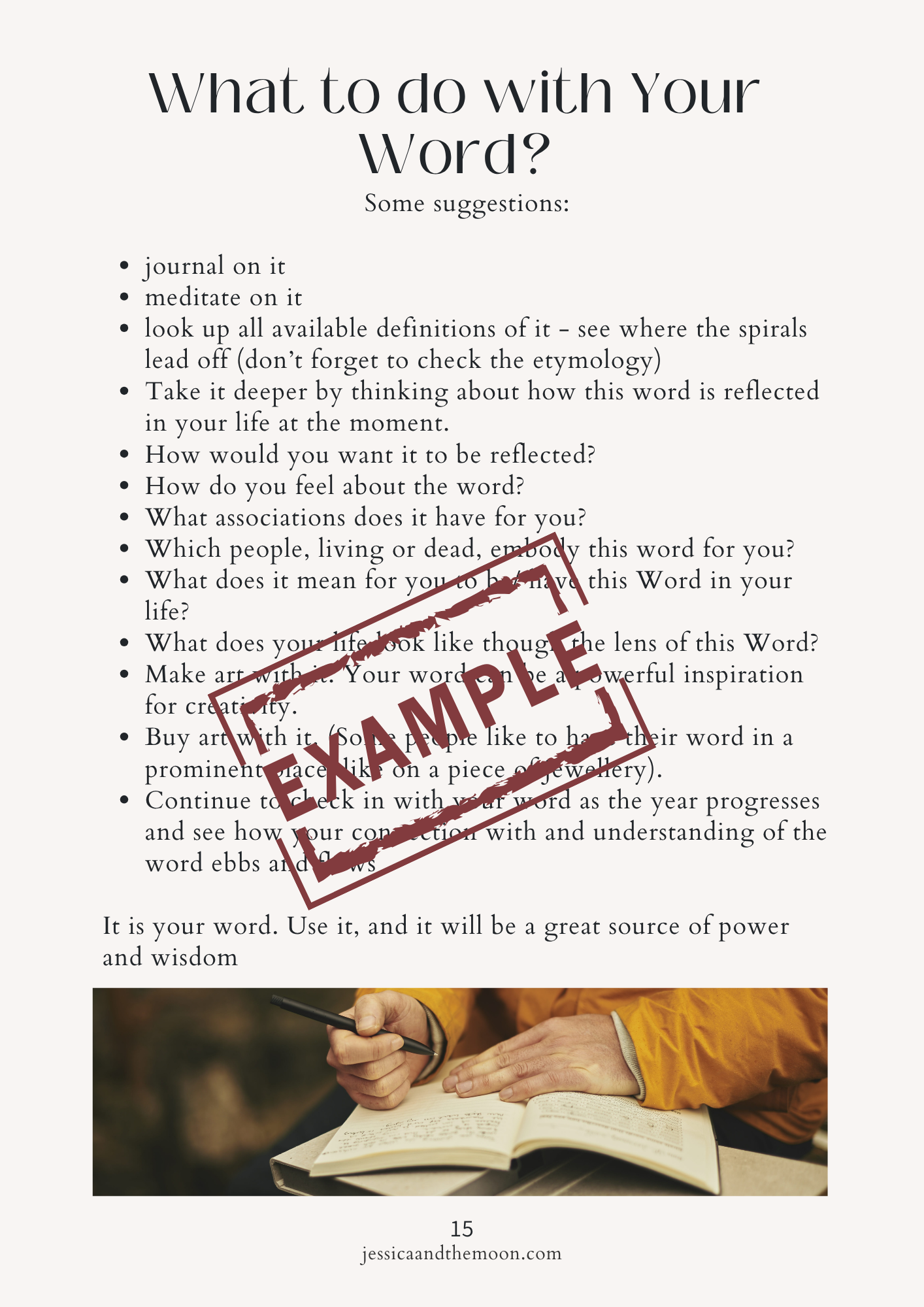 Goddess Guide & Word of the Year Reading