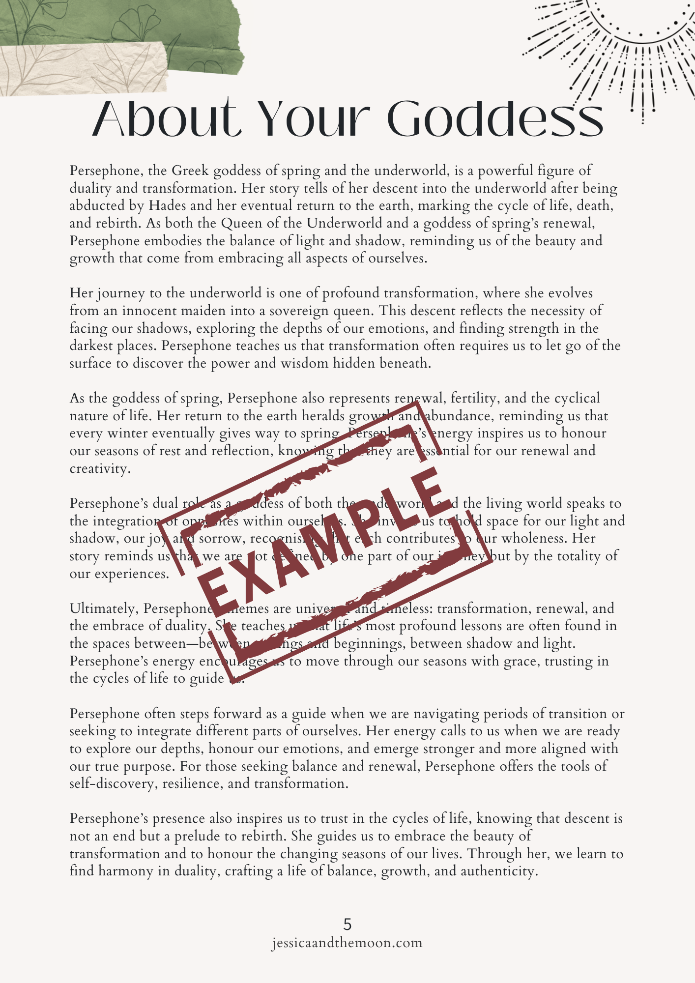 Goddess Guide & Word of the Year Reading