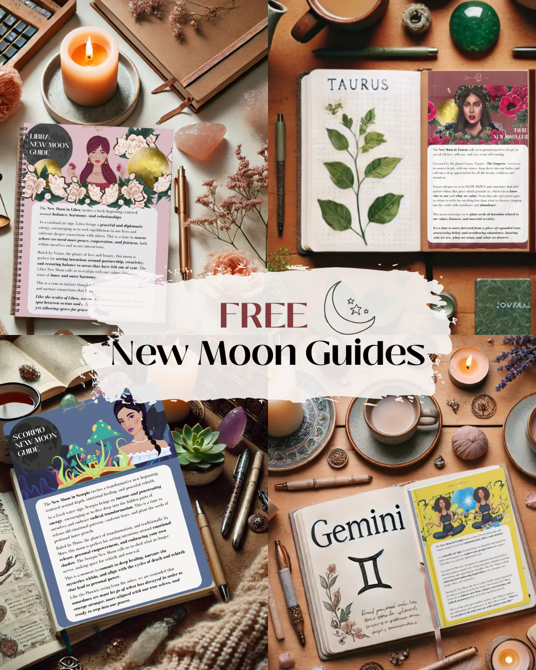 FREE New Moon Astrology Guides — Personalised PDF Downloads for Your Lunar Journey