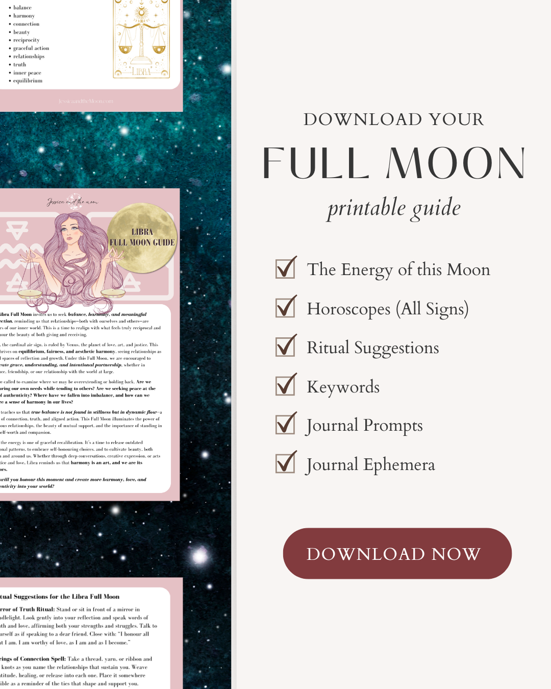 Full Moon Ritual Guides — Personalised PDF Downloads for Your Lunar Journey