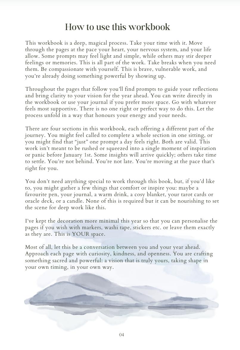 Vision Your Year Workbook 2026 DIGITAL