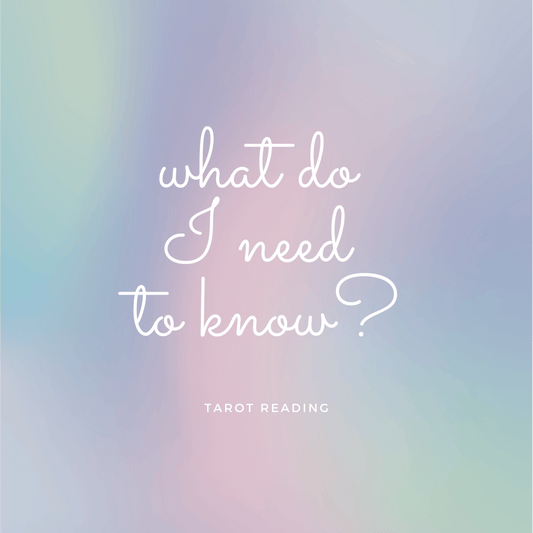 Was muss ich jetzt wissen? Tarot-Lesung